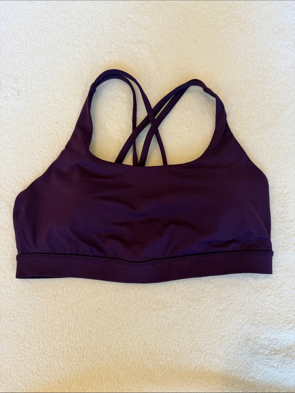 lululemon athletica Deep Plum Cross-Back Sports Bra
